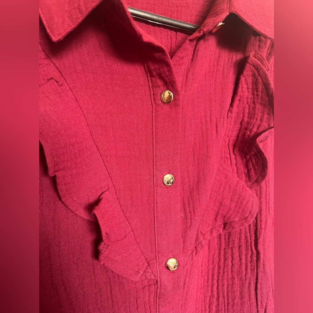 Western core red button down - Picture 3 of 4